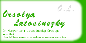 orsolya latosinszky business card